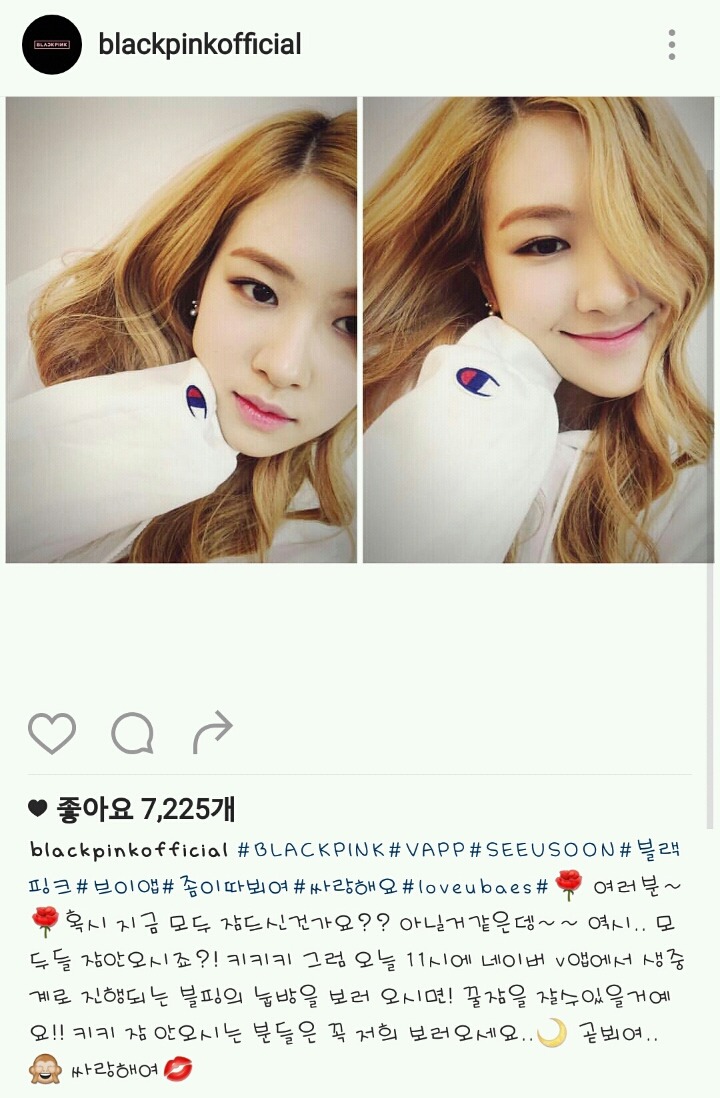 [블랙핑크] 로제 인스타 업뎃 | 인스티즈