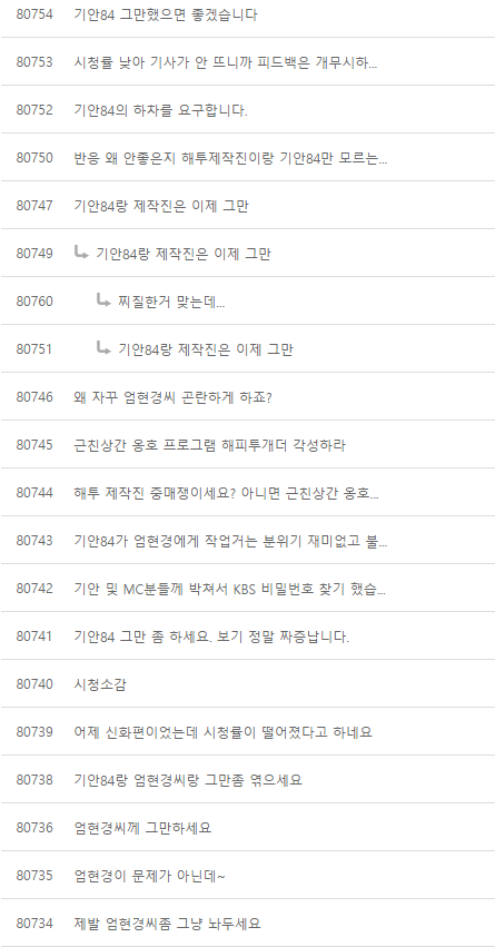 결국 기사까지 나버린 현재 해피투게더 게시판, 엄현경 인스타 기안 84 - 엄현경 사태.jpg | 인스티즈