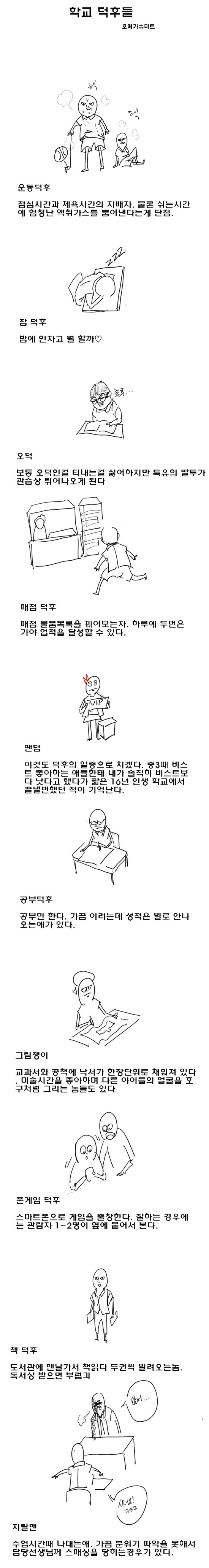 학교 덕후들 정리.JPG | 인스티즈