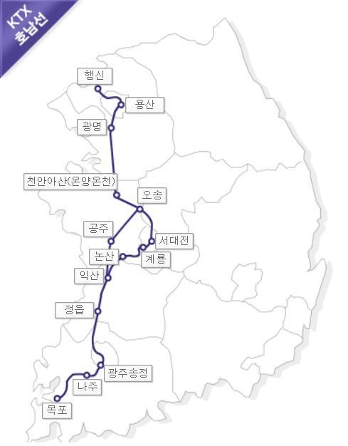 대한민국 KTX 노선도.jpg | 인스티즈
