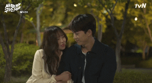 싸우자 귀신아 마지막회에 깨볶으며 꽁냥질 폭발하던 팔찌커플 | 인스티즈