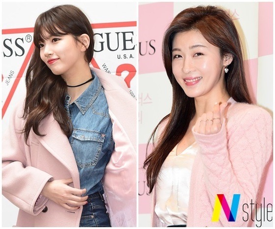 핑크핑크한 수지와 하지원 | 인스티즈
