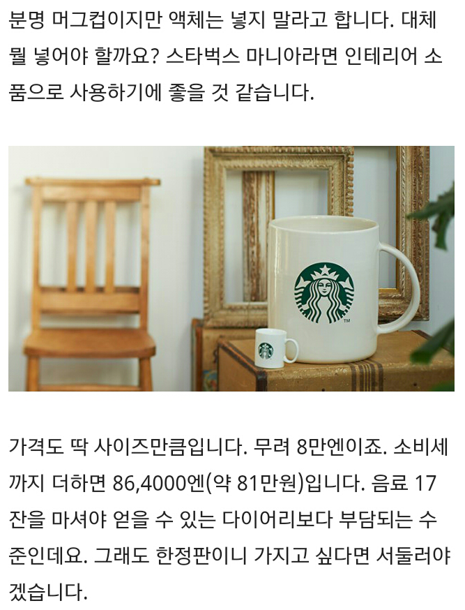 일본 스타벅스가 만든 초대형 머그컵 | 인스티즈