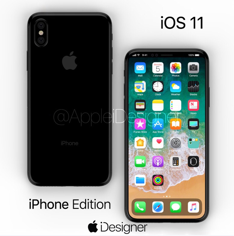 ios11이 적용된 아이폰8 랜더링 등장.jpg | 인스티즈