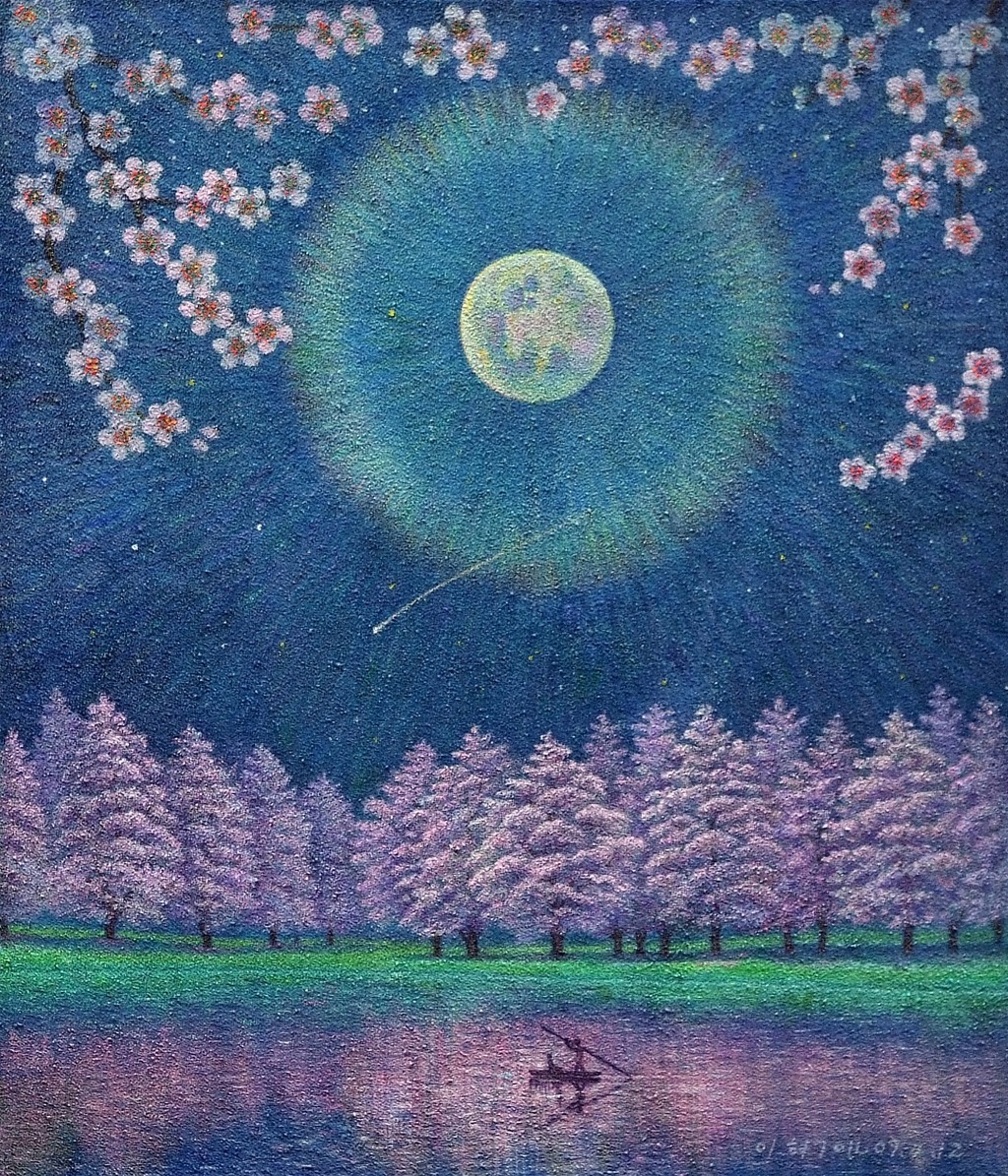 밤하늘의 별과 달을 그리는 화가 ㅎㄷㄷㄷㄷ .jpg | 인스티즈