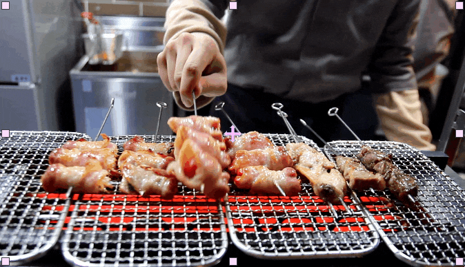 맛있는 간식! 출출할땐~ 닭꼬치 움짤 gif | 인스티즈