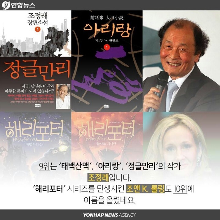 한국인이 사랑한 소설가 BEST 10 .jpg | 인스티즈
