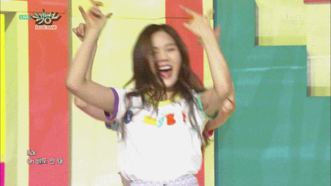 [오마이걸] 오늘 뮤직뱅크 Liar Liar 움짤3 | 인스티즈