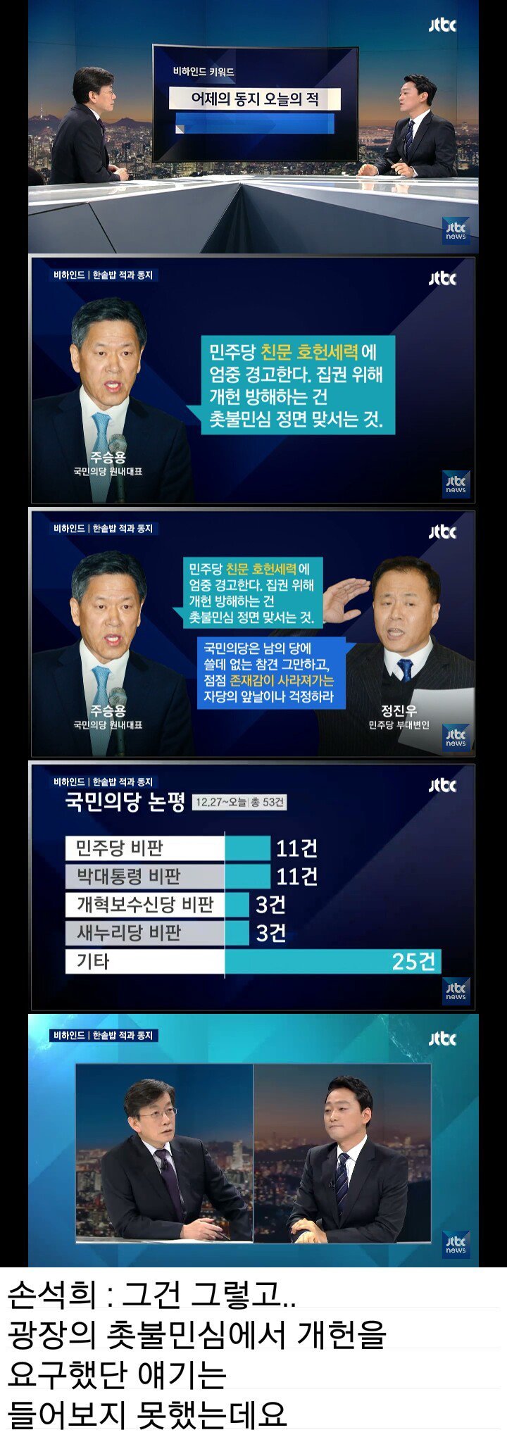 ??? : 촛불민심에서 개헌요구 이야기는 들어보지 못햇는데요 | 인스티즈