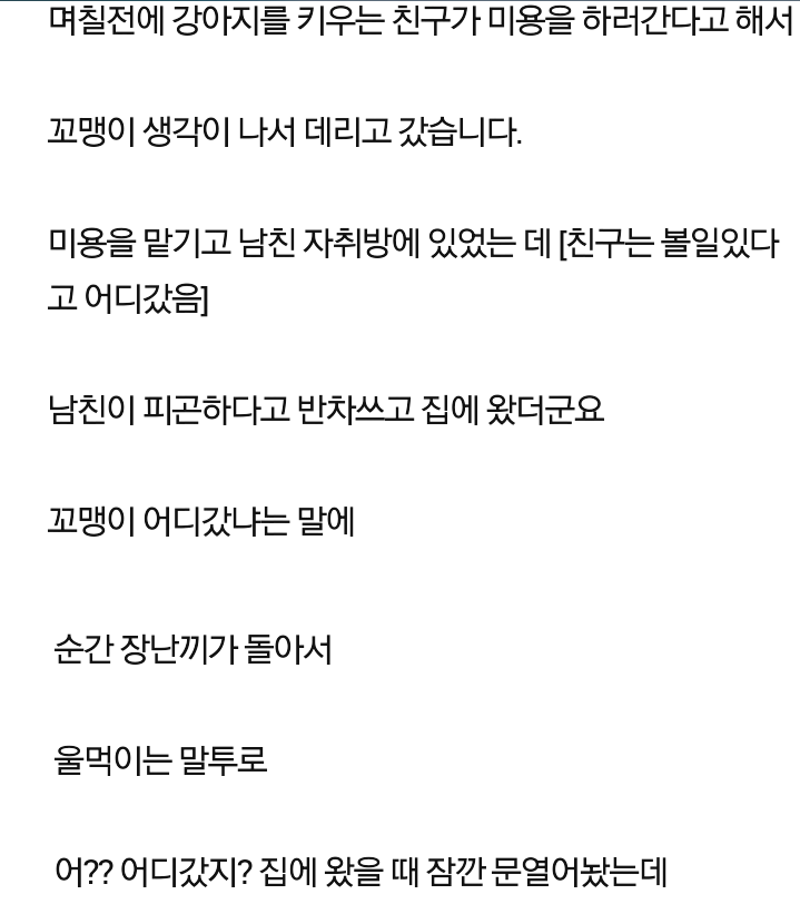 강아지덕분에 헤어집니다 | 인스티즈