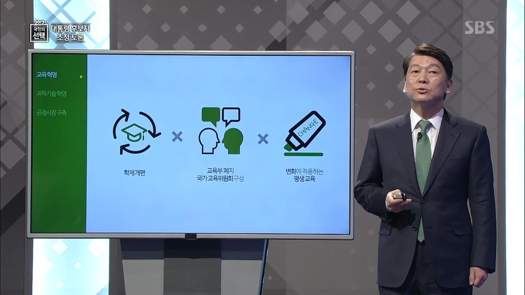국민의당 안철수 대선토론 PT 발표 | 인스티즈