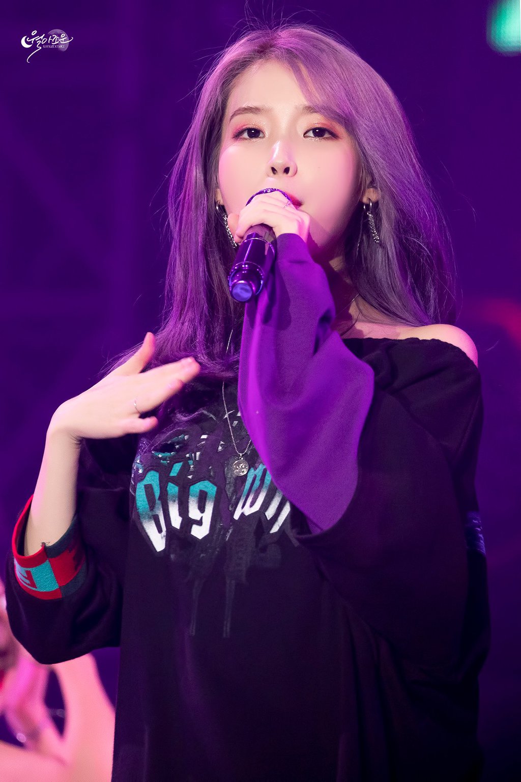 보라색 머리 아이유.jpg | 인스티즈
