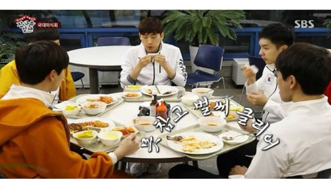 집사부일체 촬영 中 태릉 선수촌 국가대표들의 식단.jpg | 인스티즈