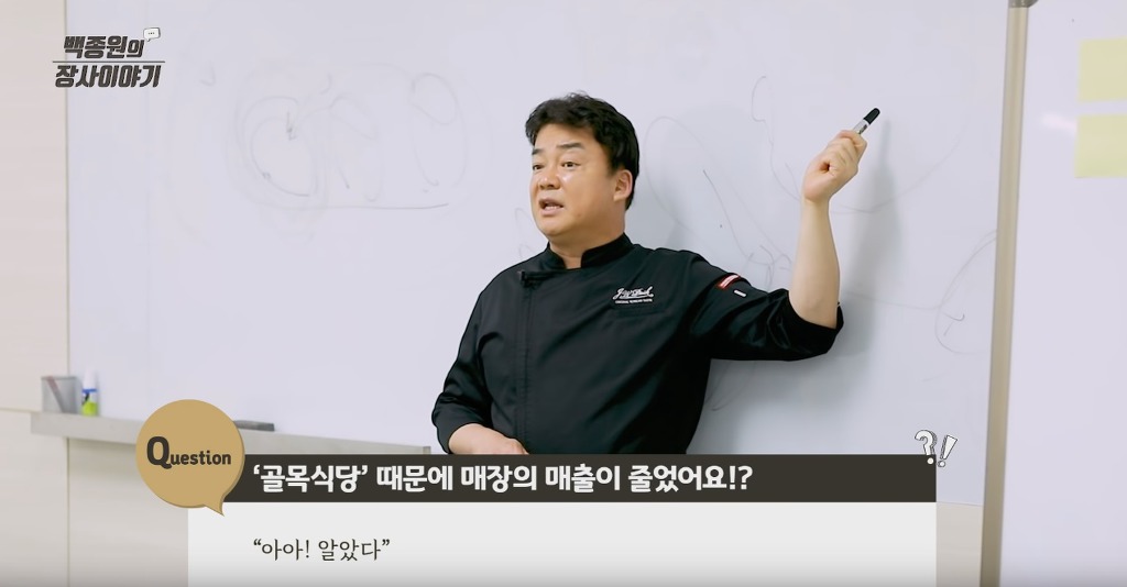 백종원이 골목식당에서 사장님들에게 메뉴 만들어서 알려주는 이유 | 인스티즈