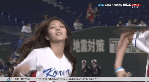 아시아 챔피언십...3개국 치어리더 대결...gif | 인스티즈
