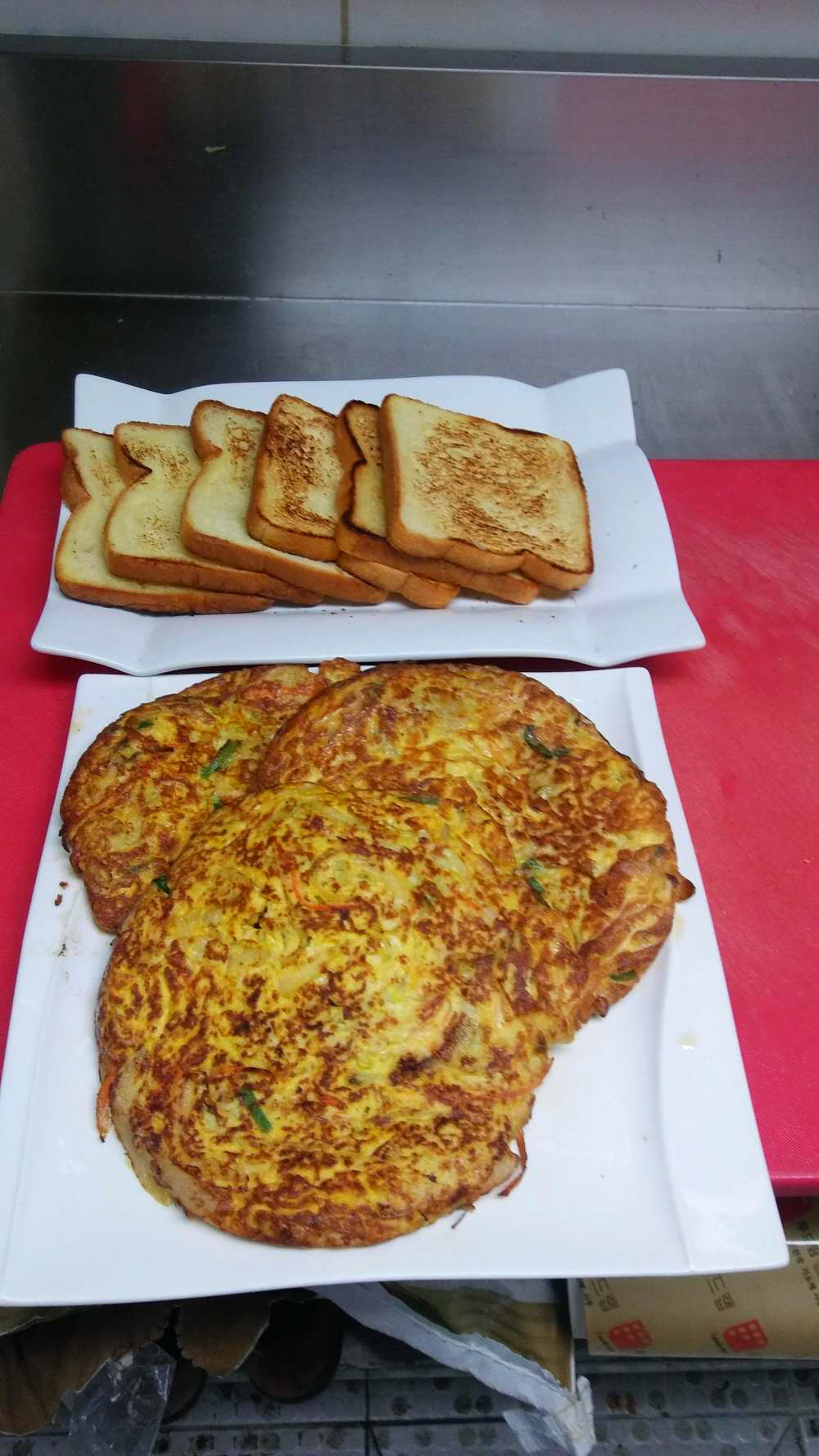 식당 주방에서 만든 토스트 | 인스티즈