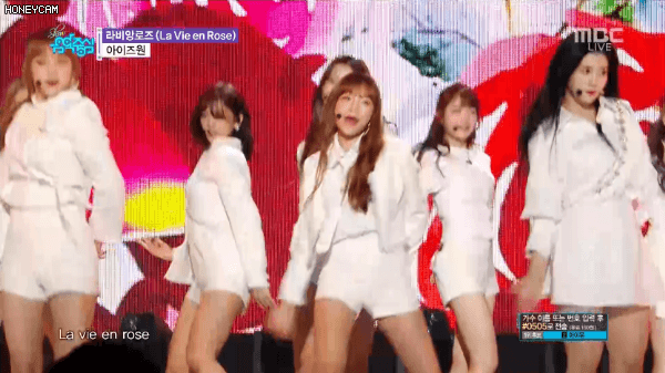 아이즈원 센터 모태아이돌 장원영 음중 카메라 샷.gif | 인스티즈