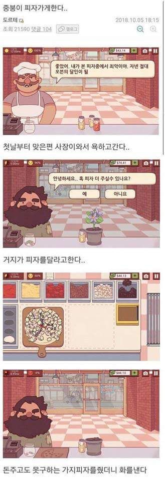 게임속 피자가게를 오픈한 디씨인.jpg | 인스티즈